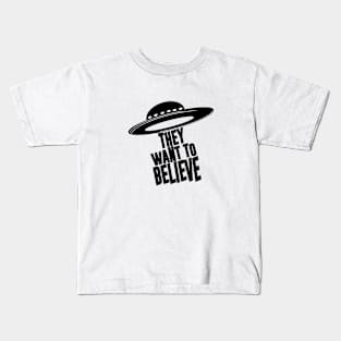 UFO BELIEVE Kids T-Shirt